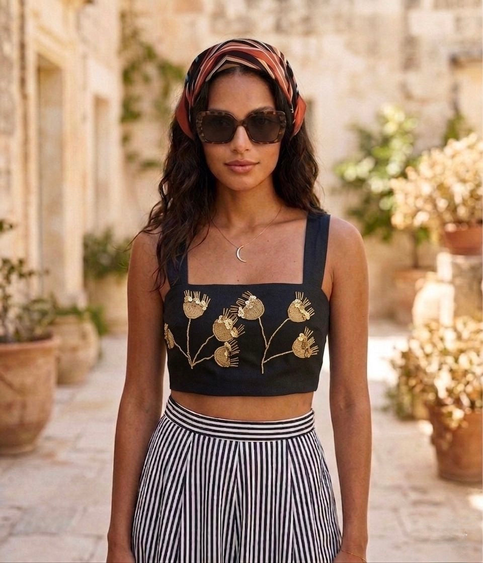 Riviera Embroidered top
