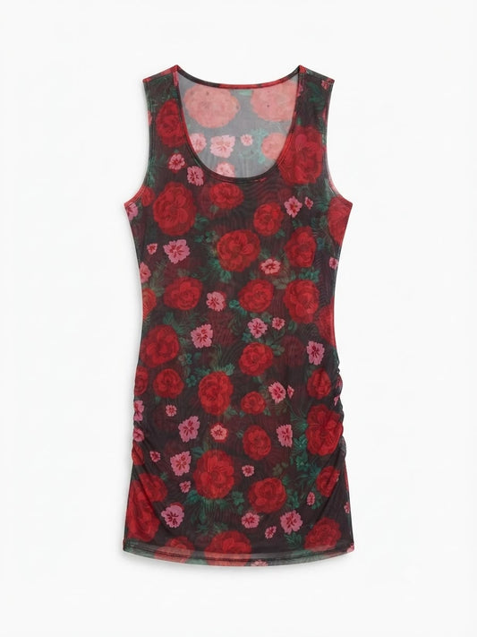 Mesh floral top