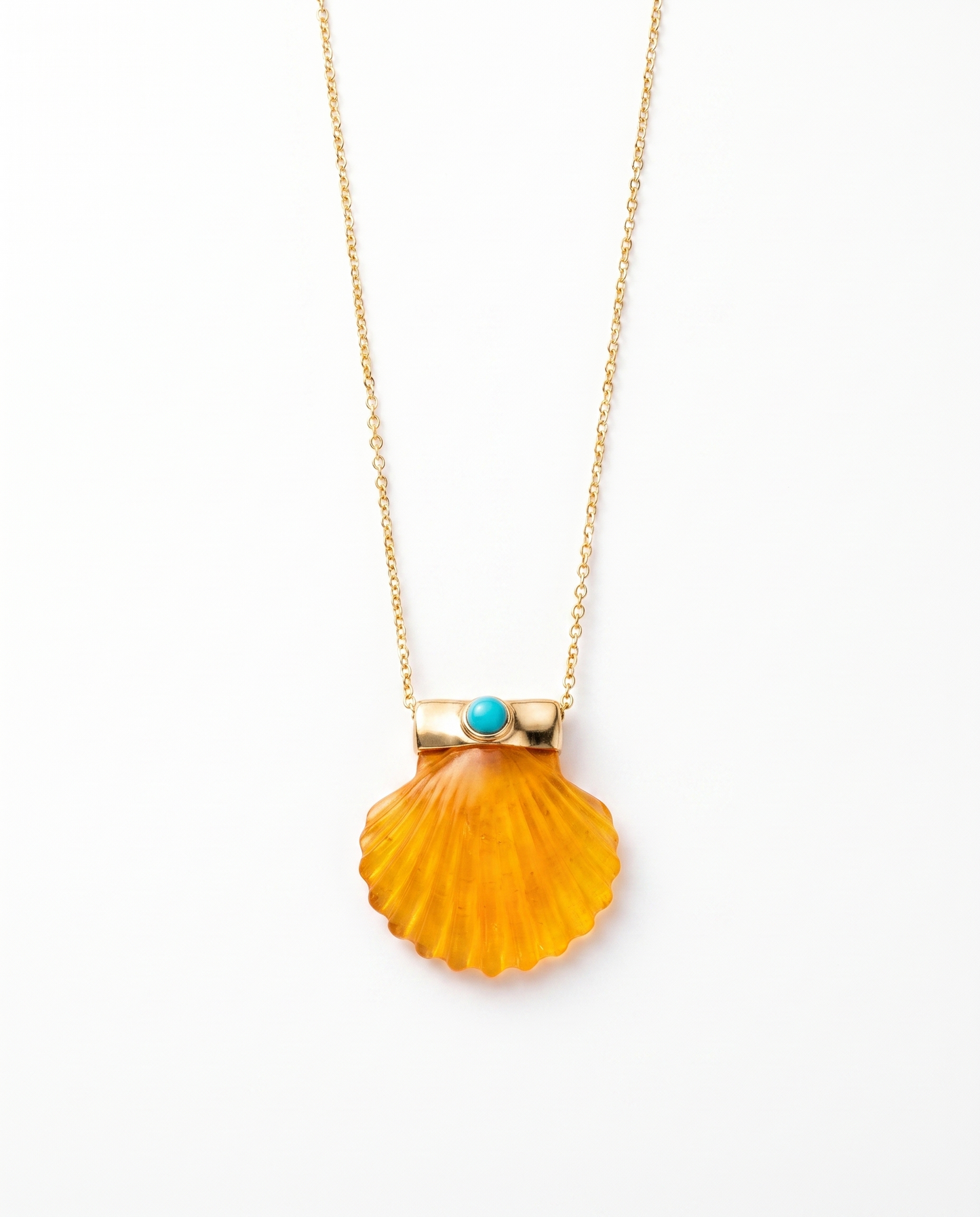 X L’Atelier Nawbar mini shell necklace - Amber