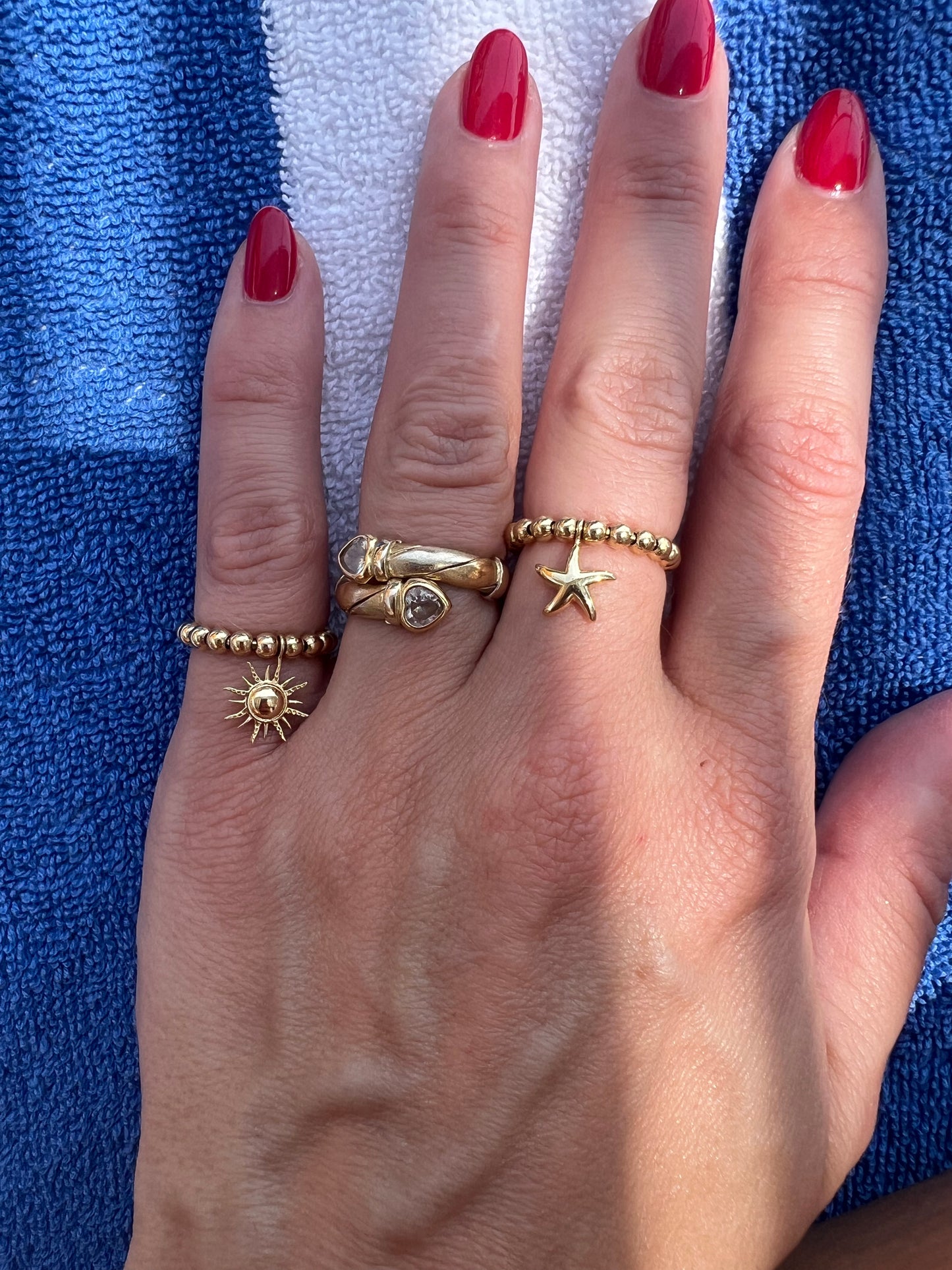 Starfish Charm Ring X Amirai