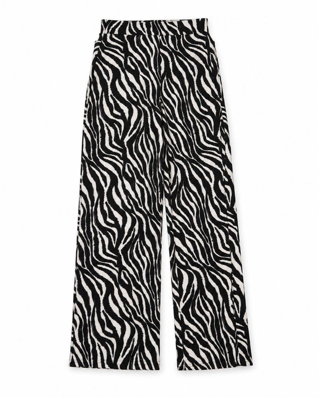 X Rana Straight Pants - Zebra Black / White - product view
