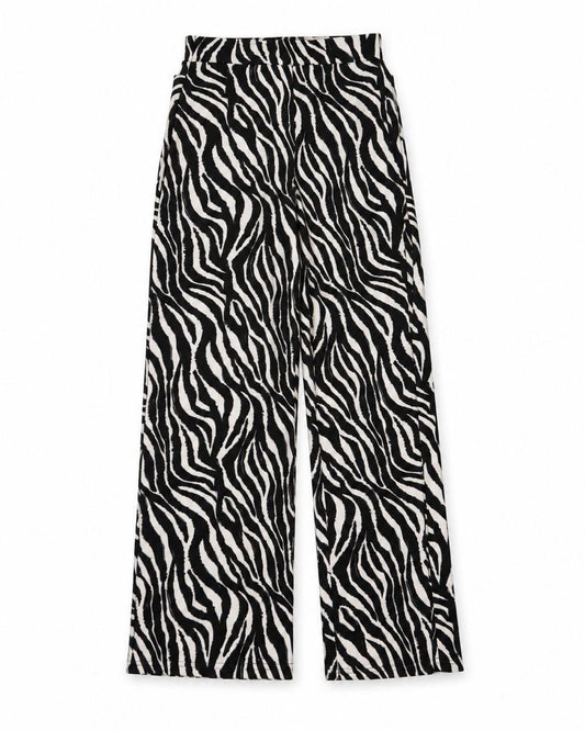 X Rana Straight Pants - Zebra Black / White - product view