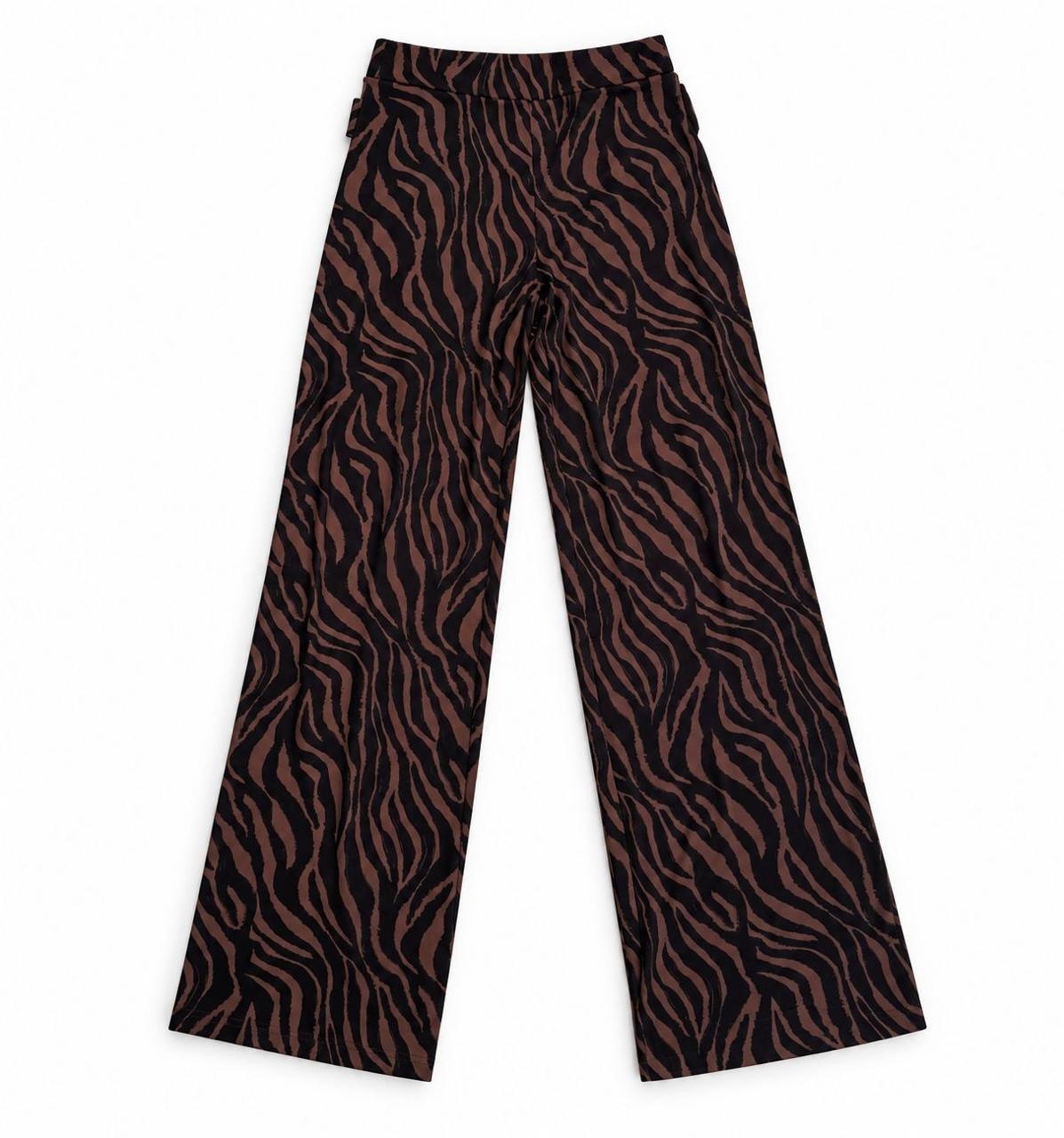 X Rana Straight Pants  - Zebra Black / Brown - product view