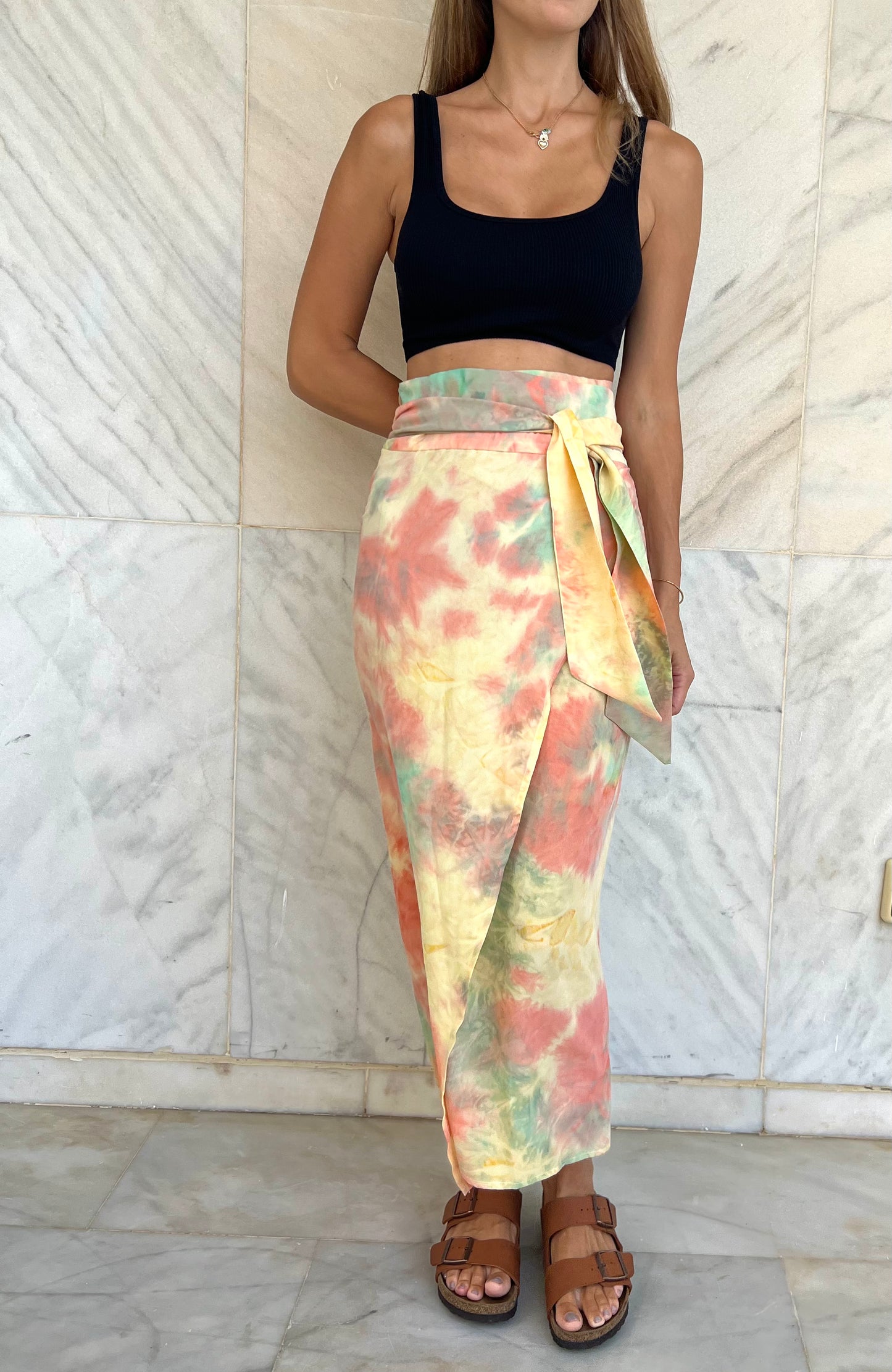 Anya Tie Dye Wrap Skirt