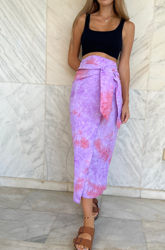 Anya Tie Dye Wrap Skirt