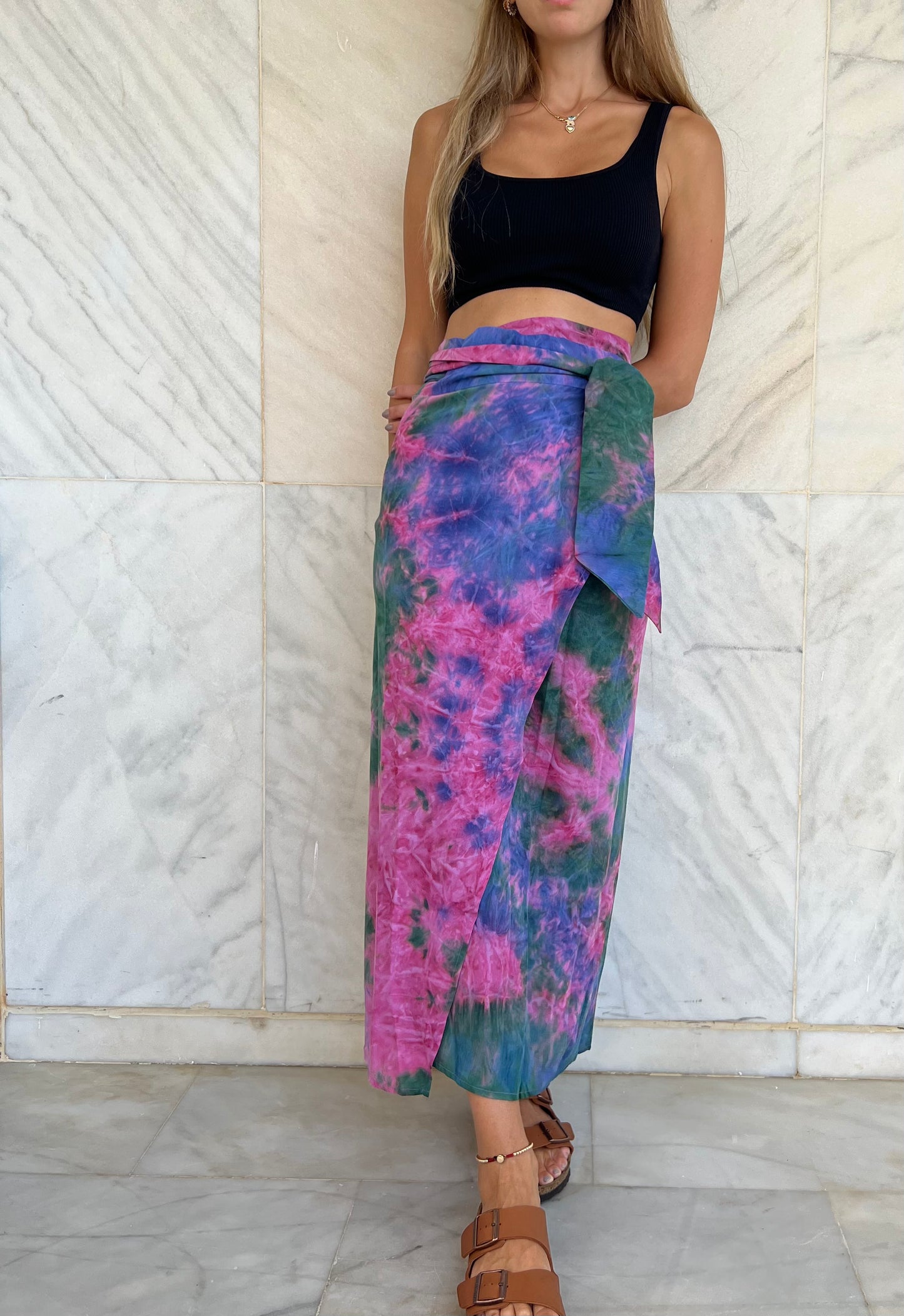 Anya Tie Dye Wrap Skirt