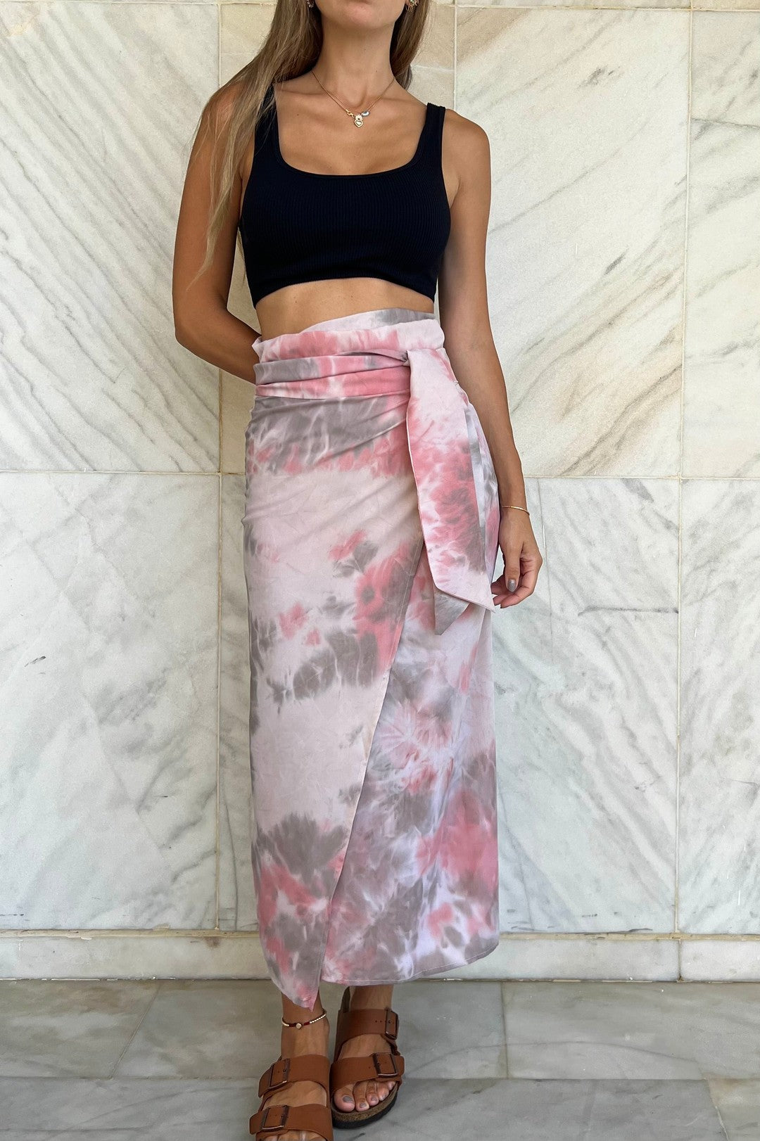 Anya Tie Dye Wrap Skirt