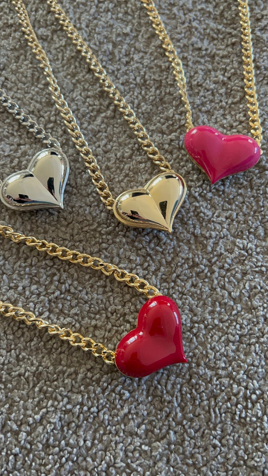 Wear Your Heart On Your Sleeve Enamel Necklace