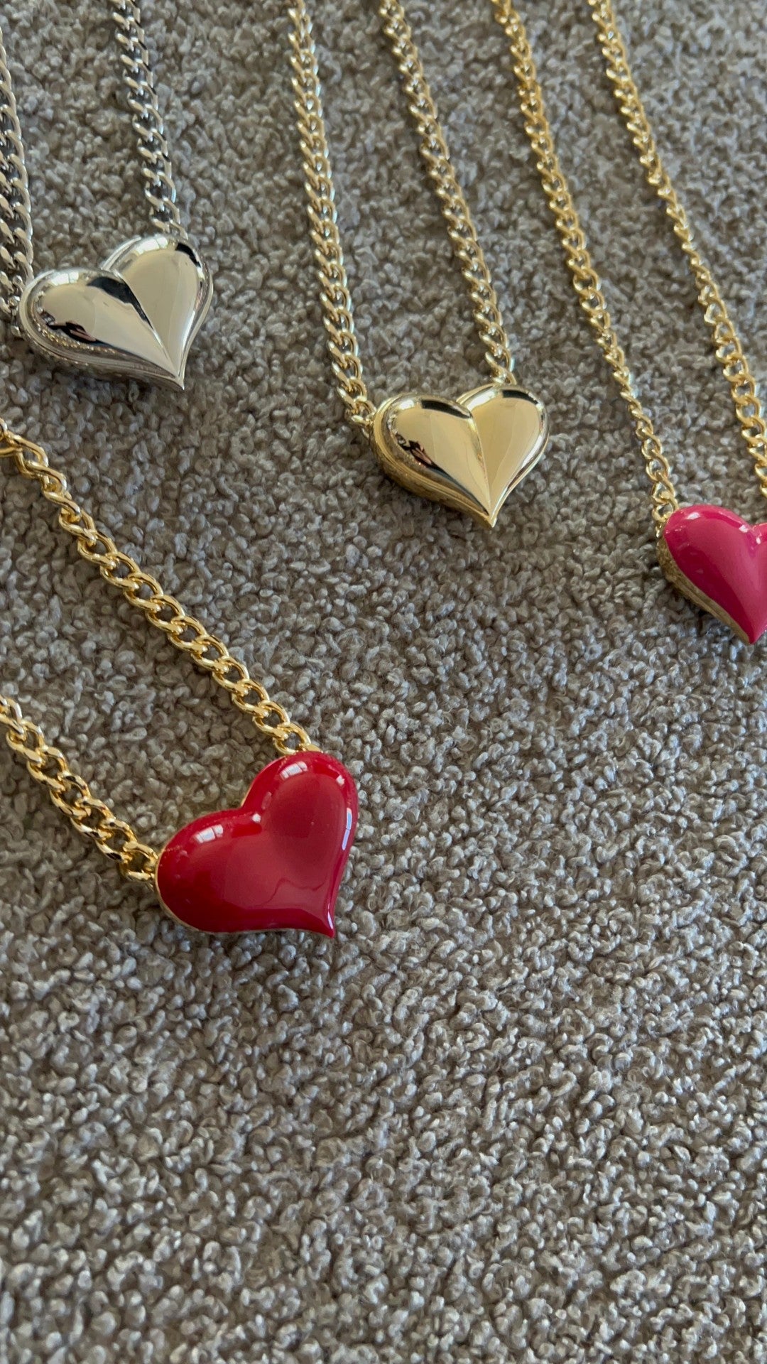 Wear Your Heart On Your Sleeve Enamel Necklace